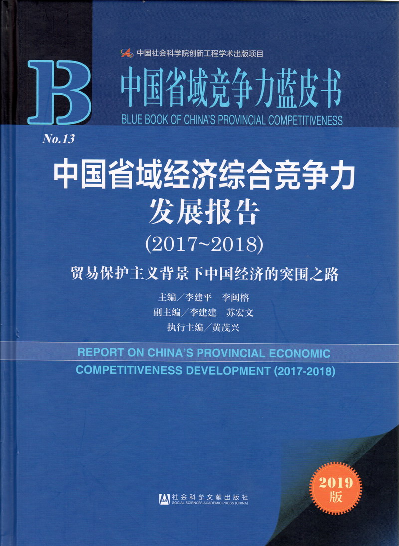 操大黑b片中国省域经济综合竞争力发展报告（2017-2018）